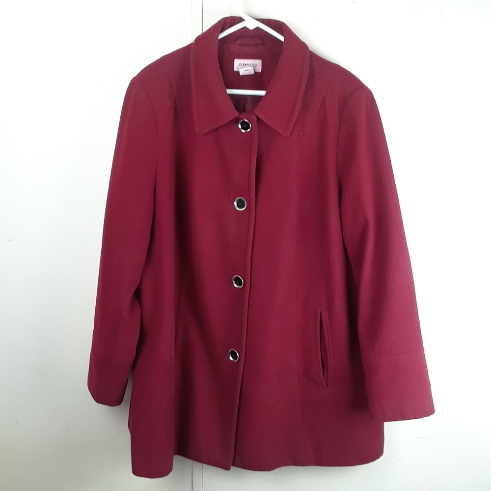 St. John's Bay Red Pea Coat